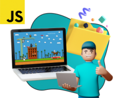 Программирование на JavaScript. Учимся создавать игры! - Школа программирования для детей, компьютерные курсы для школьников, начинающих и подростков - KIBERone г. Пхукет